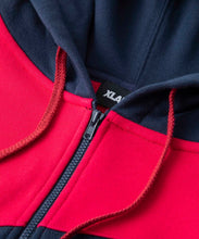 Load image into Gallery viewer, PANELED HALF ZIP HOODED SWEAT