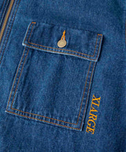Load image into Gallery viewer, EMBROIDERY ZIPPED DENIM JACKET