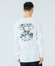 Load image into Gallery viewer, XLARGE x D*FACE L/S STRIPE SKULL RENDER POCKET TEE