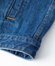 Load image into Gallery viewer, EMBROIDERY ZIPPED DENIM JACKET

