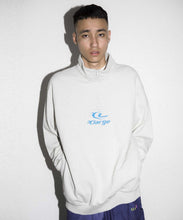 Load image into Gallery viewer, EMBROIDERY LASER HALF ZIP SWEAT
