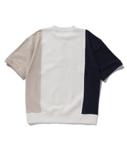 Load image into Gallery viewer, S/S COLORBLOCK HALF ZIP-UP SWEAT
