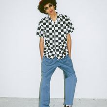 Load image into Gallery viewer, CHECKERED S/S BUTTON UP
