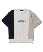 Load image into Gallery viewer, S/S COLORBLOCK HALF ZIP-UP SWEAT
