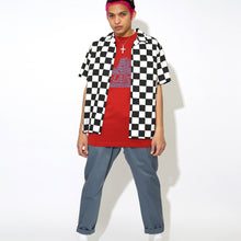 Load image into Gallery viewer, CHECKERED S/S BUTTON UP
