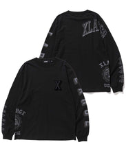 Load image into Gallery viewer, L/S TEE RAMDOM PRINT COLLEGE LOGO
